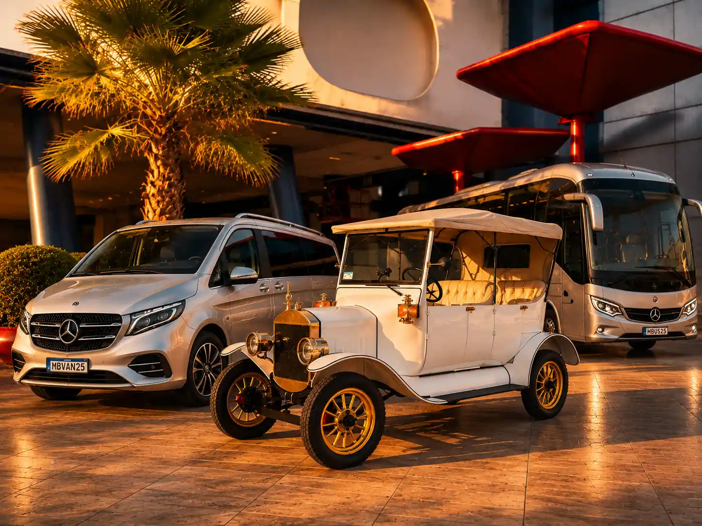 Classic vintage car tour through the historic streets of Lisbon